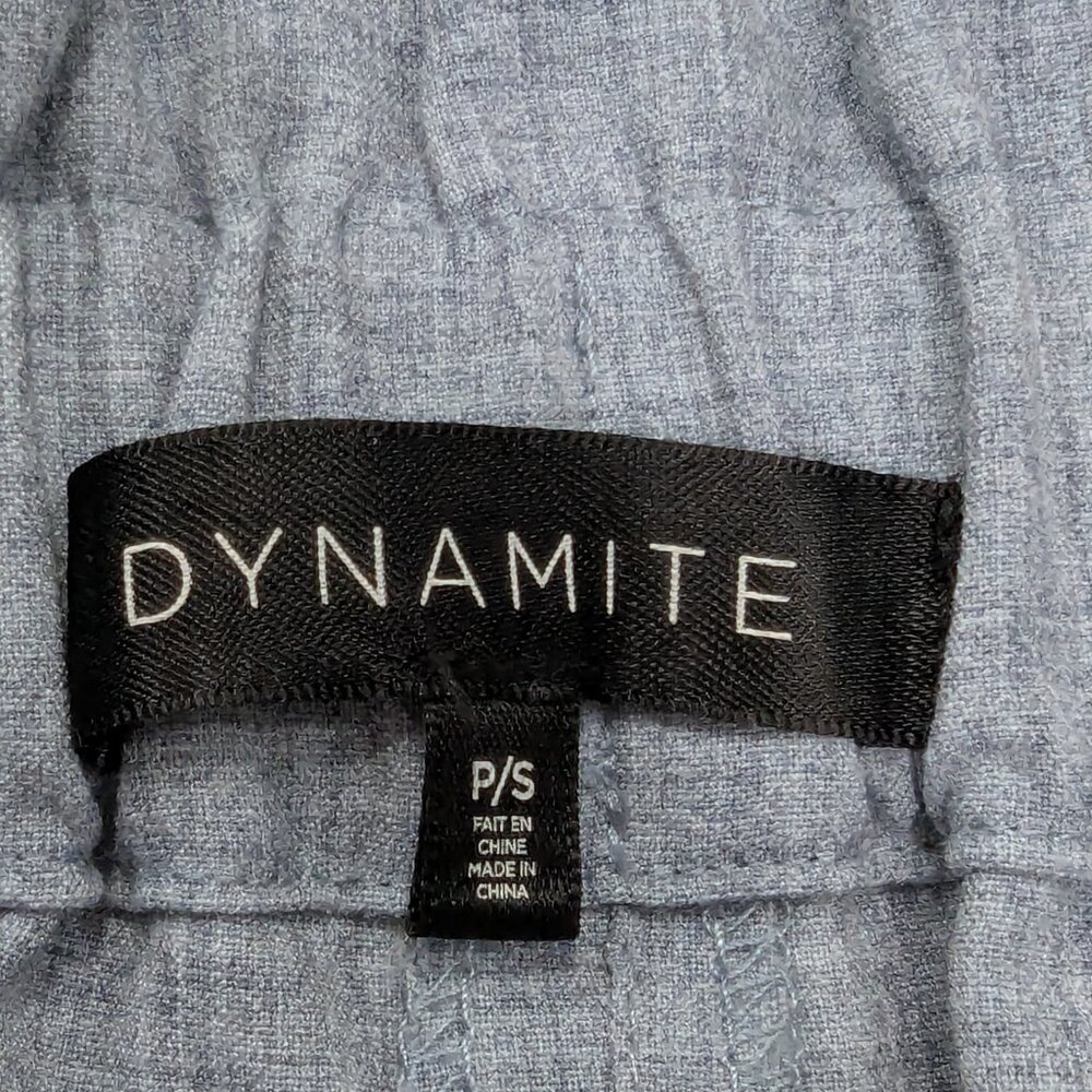 Dynamite Slate Blue Belted Pants - Size S - Picture 4 of 9